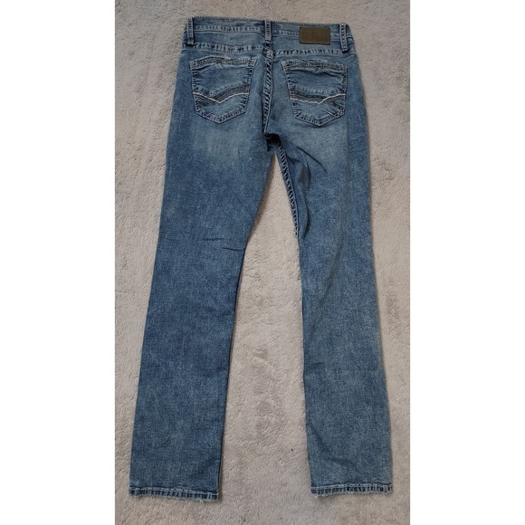 Buckle Other - BKE Jeans Men 30x34 Jake Straight Leg Regular Fit Blue Acid Wash Cotton Stretch